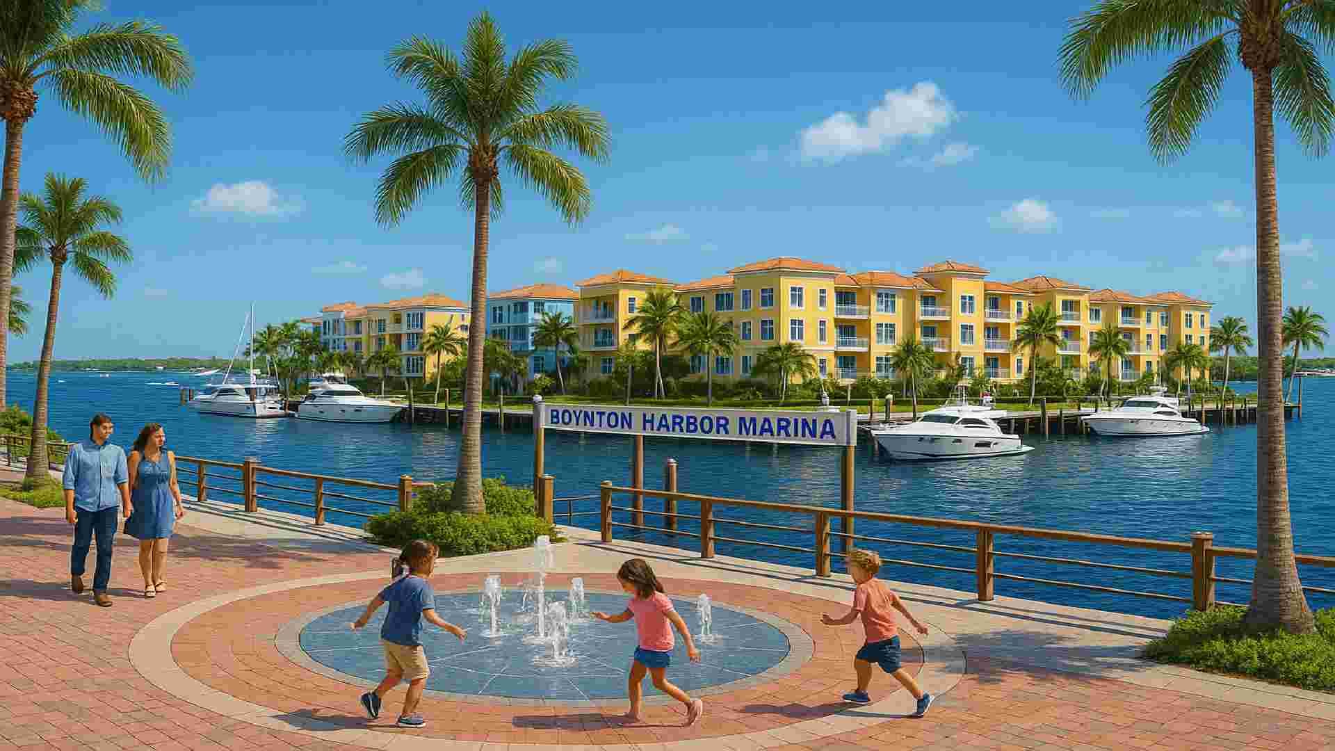 Family-friendly community or marina in Boynton Beach, Florida - Location Title & Escrow LLC Services