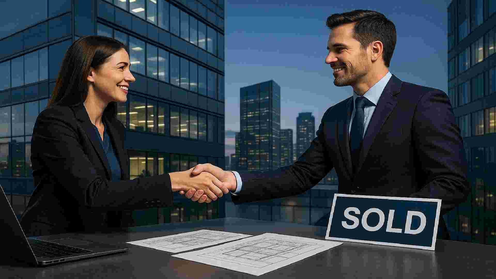 Modern commercial building representing Location Title & Escrow LLC's commercial title services in Florida