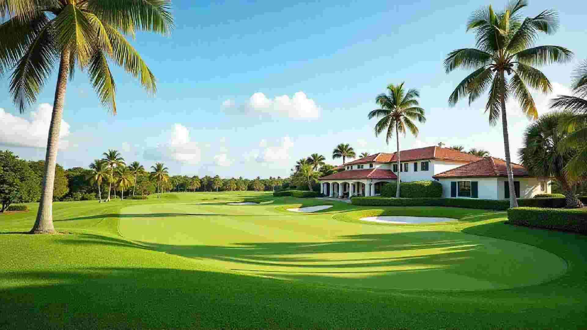 Upscale residential area or golf course in Palm Beach Gardens, Florida - Location Title & Escrow LLC Services